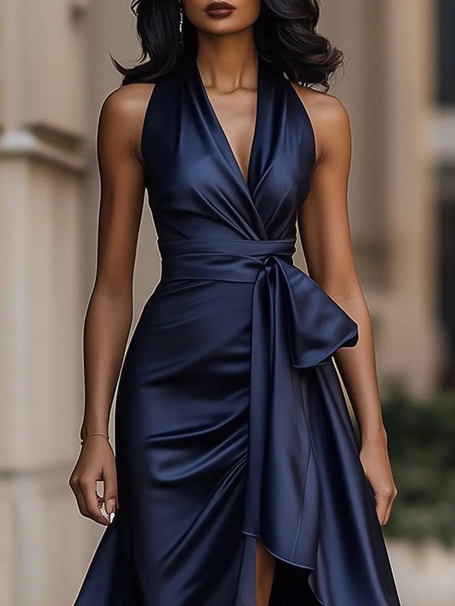 Henrika | Halter silueta asymetrickej elegancie