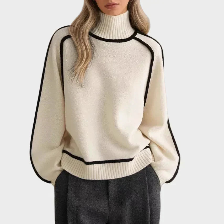 Kráľovský | Elegancia jednofarebného strihu s vysokým golierom