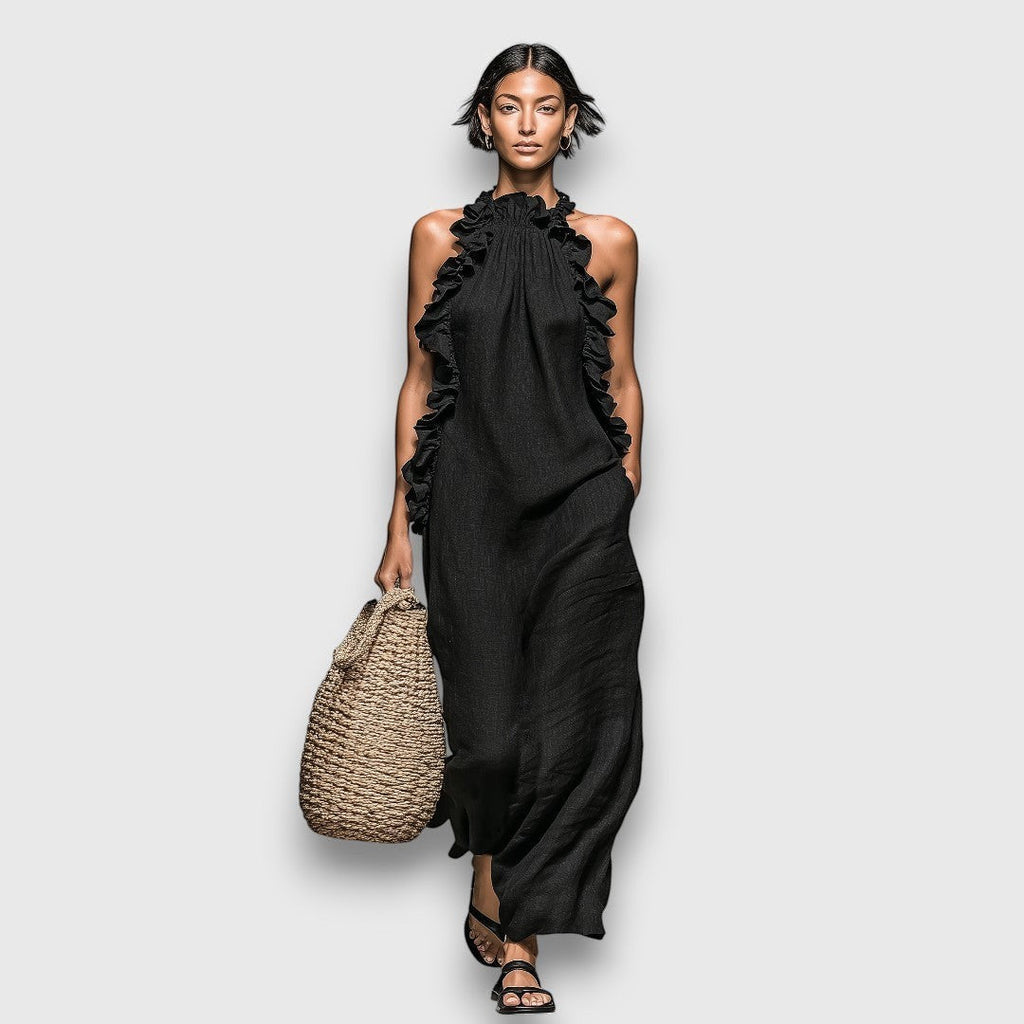 Arnela | Vzdušná elegancia volánovej maxi siluety